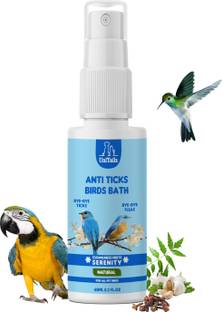Unitailz Anti Ticks Dry Birds Bath Shampoo For Ticks, Fleas, Lice, Softens The Feathers, Conditioning, Flea and Tick, Anti-itching, Anti-fungal ,Fresh, Waterless Spray Bird Shampoo For Bird, Parrot, Sparrow | All Bird Breed, Bird Shampoo