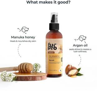 FURPRO Dog Serum Hairfall Control with Manuka Honey, Oat Anti-itching Chamomile Fragrance Dog Shampoo