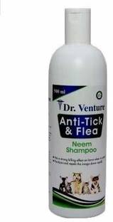 Dr Venture Organic Natural Neem and Lemongrass Anti-Itching, Insect Repellent Anti-Tick and Flea Dog and Cat Shampoo 500 ml Pack of 1 Anti-microbial, Flea and Tick, Anti-itching, Allergy Relief neem Dog Shampoo