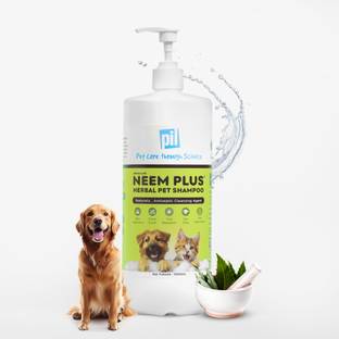 Pil Neem Plus Herbal Pet Shampoo | Antibacterial, Antiseptic, pH Balanced & Anti-fungal, Anti-itching, Flea and Tick, Allergy Relief Natural Dog Shampoo