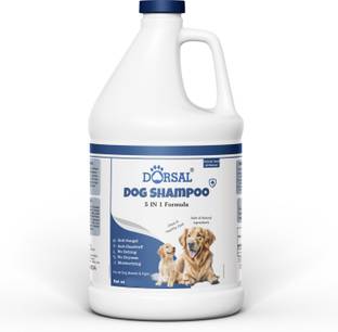 DORSAL Dog Shampoo, 500 ml , 5-in-1 Formula, Anti-Fungal, Anti-Dandruff, Anti-fungal, Anti-dandruff, Anti-itching, Anti-Bacterial, Itch Relief ,Lime, neem oil Dog Shampoo