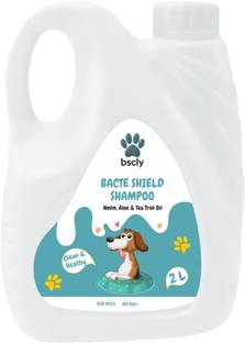 bscly Bacte Shield Dog Shampoo with Allergy Relief Neem, Aloe & Tea Tree Oil Dog Shampoo