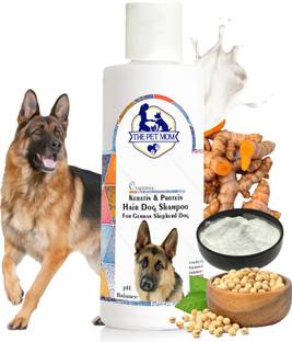 THE PET MOM Keratin & Protein Hair Dog Shampoo For German Shepherd Dog | Strengthen & Shine, Conditioning Fresh, Healthy Pet Fur Nourish | Deep-Cleansing & Removes Dirt | All Dog Breed, Dog Shampoo