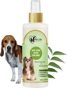 Pet Life Anti Ticks Spray for Dogs, Puppy | Dog Spray for Fleas, Tick, Lice, Flea and Tick, Anti-itching, Anti-fungal, Itch Relief, Anti-Bacterial Fresh, Anti Itch Spray For Dog | Relieves Irritation & Itching for All Dog Breed Dog Shampoo