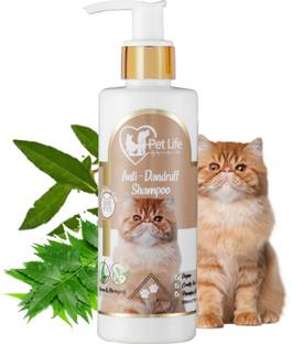 Pet Life Pure Organic Anti - Dandruff Shampoo For Cat | Effective To Anti-Fungal, Anti-Bacterial, Flea And Tick & Relieves Itching - Safe & Effective Pet Friendly Formula For All Cat Breeds Anti-dandruff, Anti-itching, Flea and Tick, Anti-fungal Neem Cat Shampoo