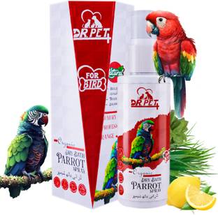 DR PET PLUS Luxury Professional Organic Dry Bath Parrot Spray Bird Shampoo For Remove Dirt Conditioning, Anti-fungal Fresh & Soothing Fragrance, All Bird Types, Waterless Parrot Bath Spray Bird Shampoo