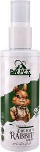 DR PET PLUS Organic Dry Bath Rabbit Spray Shampoo For Quick Water Free Bath-Soft Smooth Coat Conditioning Fresh Fragrance, Removes Dirt, Waterless Spray Easy To Use Rabbit Shampoo
