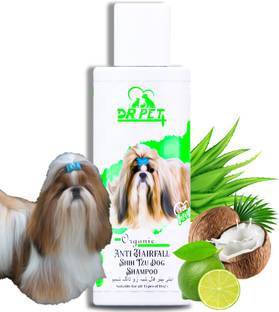DR PET PLUS Anti Hairfall Shih Tzu Dog Shampoo Help In Reduces Hair Fall, Strengthening Coat Conditioning Fresh Fragrance, Hair Deshedding Cleanser For All Dog Breed, Dog Shampoo