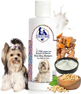 THE PET MOM Keratin & Protein Hair Dog Shampoo For Shih Tzu Dog | Healthy Pet Fur Nourish, Conditioning Fresh Fragrance, Strengthen & Shine, Deep-Cleansing-Removes Dirt, All Dog Breed, Dog Shampoo