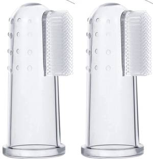COCO CRUSH Silicone Finger Toothbrush for Pets - 2 pcs - Soft & Gentle Dental Care with Pet Toothbrush