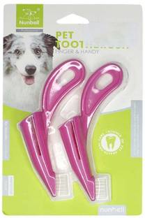 Pet Needs TB-05-Soft Cleaning Dental Plastic Finger Toothbrush for Dogs & Cats Pet Toothbrush