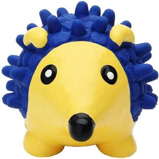 PetFur Interactive Non-Toxic Latex Soft Squeaky Chew Toy (Hedge Dog) Cotton Squeaky Toy For Dog