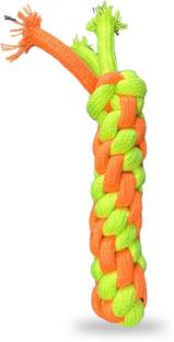 WagTalez Durable Carrot Rope Toy for Dogs Teething, Tug & Play Dog Cotton Chew Toy For Dog