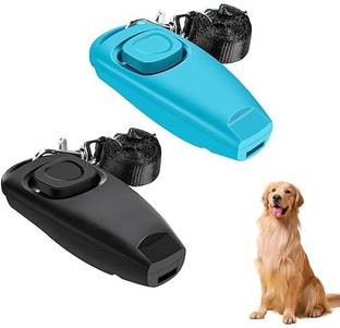 Verilux Dog Training Clicker and Whistle Combo for Puppy and Pet Behavioral Training Plastic Training Aid For Dog
