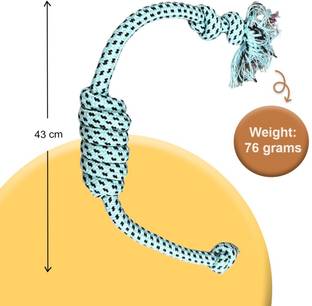 WagTalez Durable Dog Rope Toy for Puppies and Adult Dogs Soft Chew Toy Cotton Chew Toy For Dog