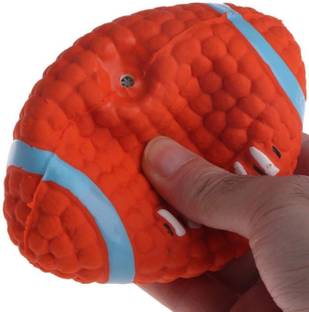 W9 High Quality Rubber, Latex Cute Squeaky Rubber Rugby Toy for Puppy and Cat-Small-for Play,Fetch and Interactive Toys Rubber Squeaky Toy For Dog & Cat