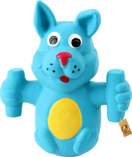 Foodie Puppies Natural Latex Non-Toxic, Cute Animal Design, Fetch & Chew Safe Play - Doggy Rubber Squeaky Toy For Dog