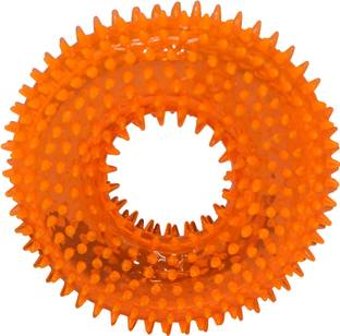 Rolloverforpaws Spike Ring Rubber Squeaky Toy For Dog