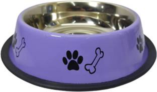 The Winnie Tales Dog Bowl, Food and Water Feeding Bowl Medium (Blue) Stainless Steel Ball For Dog & Cat