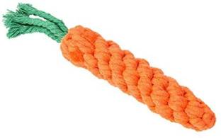 Petfun Intractive Non-Toxic Rope carrot Toy For Pets Cotton Training Aid, Fetch Toy, Chew Toy For Dog & Cat