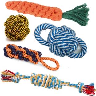 WAGGY TAILS Dog Toys + Chew Toys + Puppy Toys + Rope Dog Toy + Toys for Small to Medium Dogs Cotton Chew Toy, Training Aid For Dog
