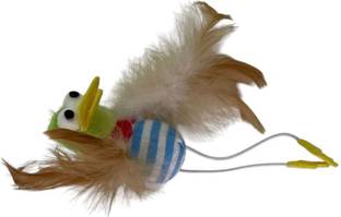 EBI Play Bird Catnip & Rattle Toy for Cats, Interactive Feathered Fun, 2 Piece Sponge Fetch Toy, Soft Toy For Cat