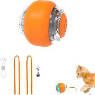 Pet Guard Smart Ball Interactive Toy for Cats and Kittens 6cm - Orange | Silicone Chew Toy For Dog & Cat