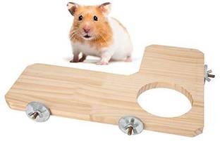 Western Era Wooden Toy Cage Accessory Platform Ideal for Birds, Hamsters, Rabbit, Guinea Pig Wooden Training Aid, Stick, Tough Toy For Hamster
