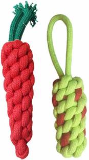 GuptasSons Pet Products Durable Pet Teeth Cleaning Chewing Biting Small Puppy Toys Cotton Training Aid, Chew Toy, Soft Toy, Chew Toy, Fetch Toy For Dog