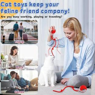WAKTORO decorvaiz Ball Pet Rolling Bal Plastic, Rubber Ball For Dog & Cat