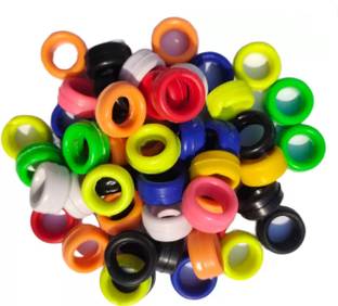 G P S 50 Pcs Rubber Rings Plastic Training Aid For Bird
