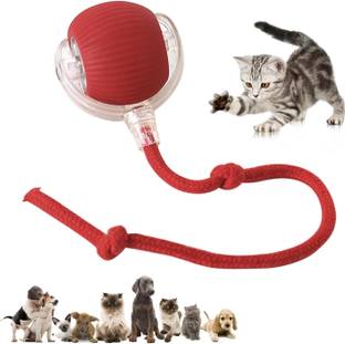 SHOPONIL 360° Smart Automatic Chewie Rolling Ball, Interactive Rolling Dog & Cat Ball Plastic, Silicone Chew Toy For Dog & Cat