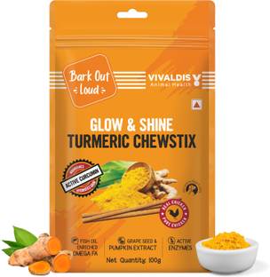 BARK OUT LOUD Turmeric Chicken Treats for dogs & Cats Chicken Dog Treat