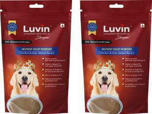 luvin Slurpin' Instant Soup Powder for Dogs | Chicken & Oats (120g x 2) Chicken Dog Treat