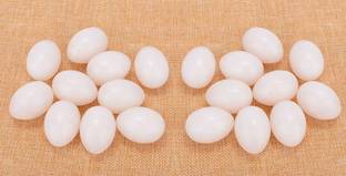 Grow Basket Fake false dummy Pigeon Eggs for Hatch Incubation Breeding Solid Small (20 Eggs) Egg Bird Treat