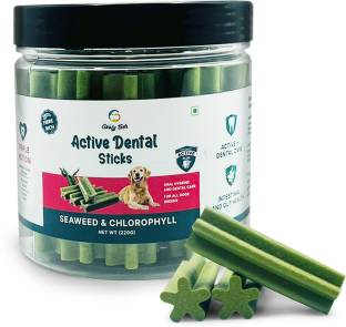 Goofy Tails Active Dental Twists | Dental Sticks for Dogs (Seaweed, 220g) Dog Treat