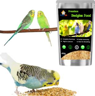 WiggleBoo Budgies Premium Natural Food - Imported Mix of Seeds, Calcium, Micro- Nutrients Vegetable Bird Treat