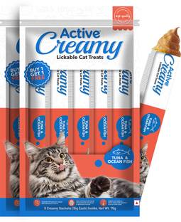 Active Creamy Likable, Tuna & Ocean Fish Flavour, Fish Cat Treat