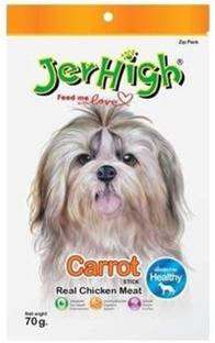 jerhigh Carrot Stix Dog Treat, 70 g (Pack of 6) Carrot Dog Treat