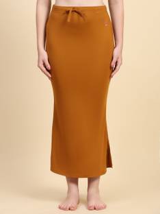 Trendmalls New.P01-Brown Lycra Blend Petticoat