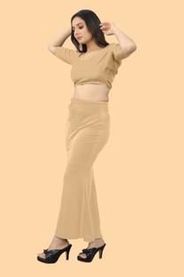 Ozberk Creation B.L.U__Fish_Cream_XL_Saree Shapewear shapewear petticoat For Women Lycra Blend Petticoat