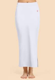 Trendmalls New.P02-White Lycra Blend Petticoat