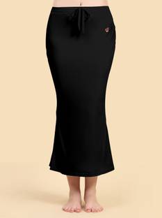 Trendmalls New.P01-Black Lycra Blend Petticoat