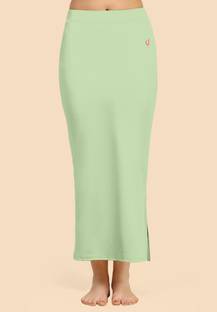 Trendmalls New.P02-PaleGreen Lycra Blend Petticoat
