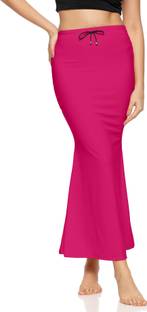 Zornitsa Saree Shapewear Pink Polyester, Cotton Blend Petticoat