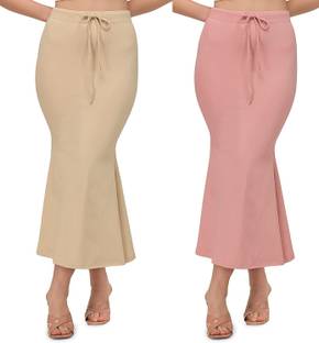 ALYNE BEIGE-COMBO-FISHCUT-PEACH-BEIGE Lycra Blend Petticoat