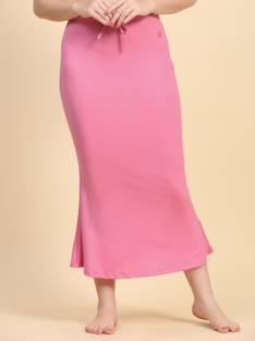 Trendmalls TM-P001-Rose Pink-L Lycra Blend Petticoat