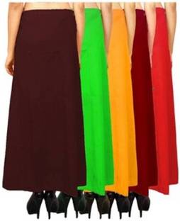 SHIVAWORLD Women Cotton petticots Inskirt Saree Petticoats with drowstring Pure Cotton Petticoat