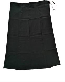 S A Textile XXL_BLACK_PETTICOAT Pure Cotton Petticoat