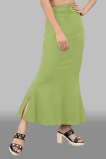 SANDIAM SALES ANJ._Fish_Pista_L_Saree Shapewear shapewear petticoat For saree Lycra Blend Petticoat